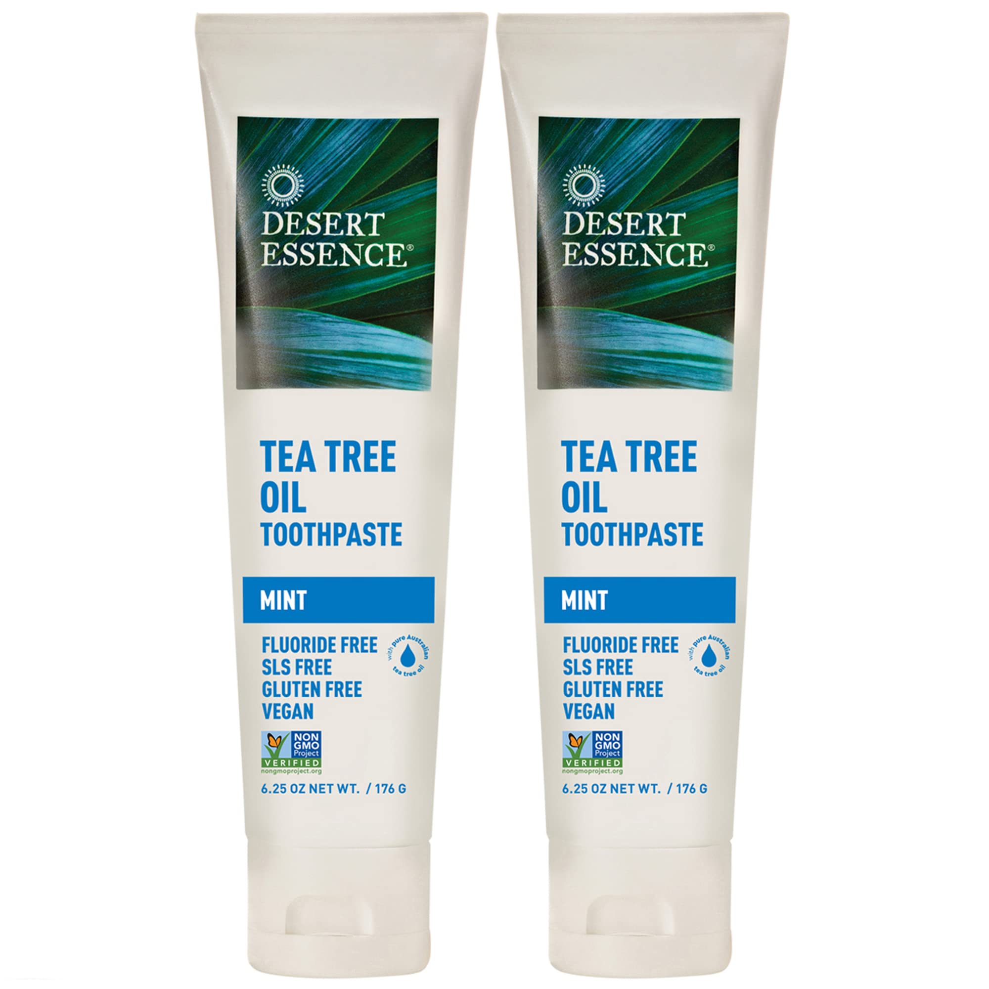 Pasta De Dientes Desert Essence Con Aceite De Árbol De Té Y Menta, 185 Ml, Paquete De 2 - Venta Internacional.