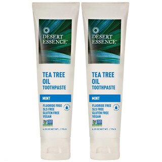 Foto 1 | Pasta De Dientes Desert Essence Con Aceite De Árbol De Té Y Menta, 185 Ml, Paquete De 2 - Venta Internacional.