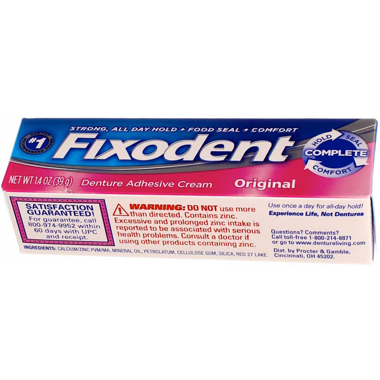 Foto 7 pulgar | Crema Adhesiva Para Dentaduras Fixodent Original, 41 Ml (paquete De 2) - Venta Internacional.