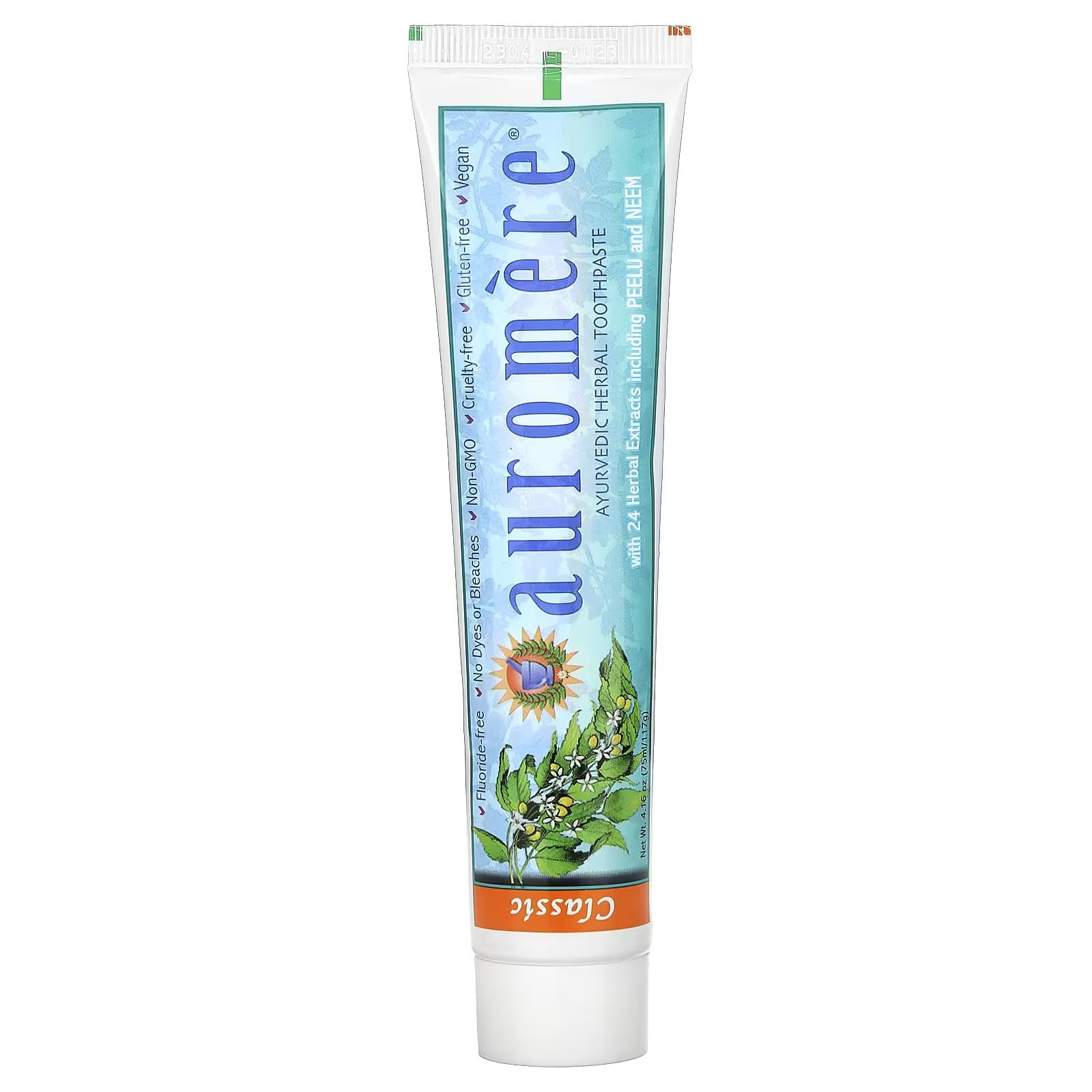 Foto 7 | Pasta De Dientes Auromere Classic Licorice Con Neem Y Peelu, Paquete De 6 - Venta Internacional.