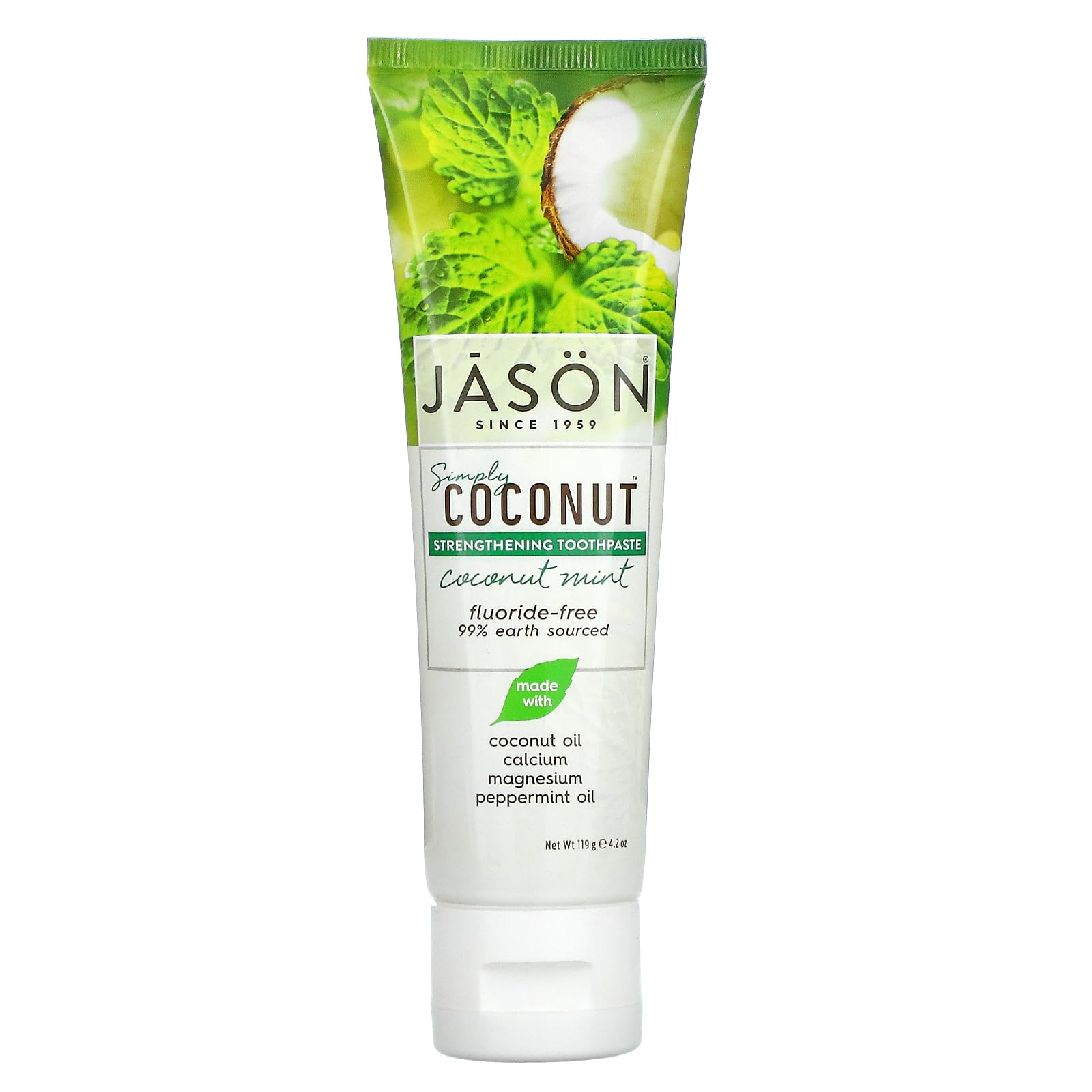 Foto 2 pulgar | Pasta De Dientes Jason Simply Coconut Strengthening Coconut Mint 125ml - Venta Internacional.