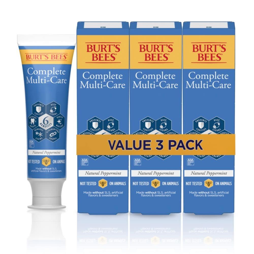 Foto 2 pulgar | Pasta De Dientes Burt's Bees Complete Multi Care, 140 Ml, Paquete De 3 - Venta Internacional.