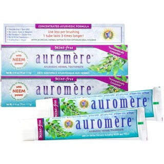 Foto 1 | Pasta De Dientes Auromere Ayurvedic Herbal Mint Free 125 Ml, Paquete De 2 - Venta Internacional.