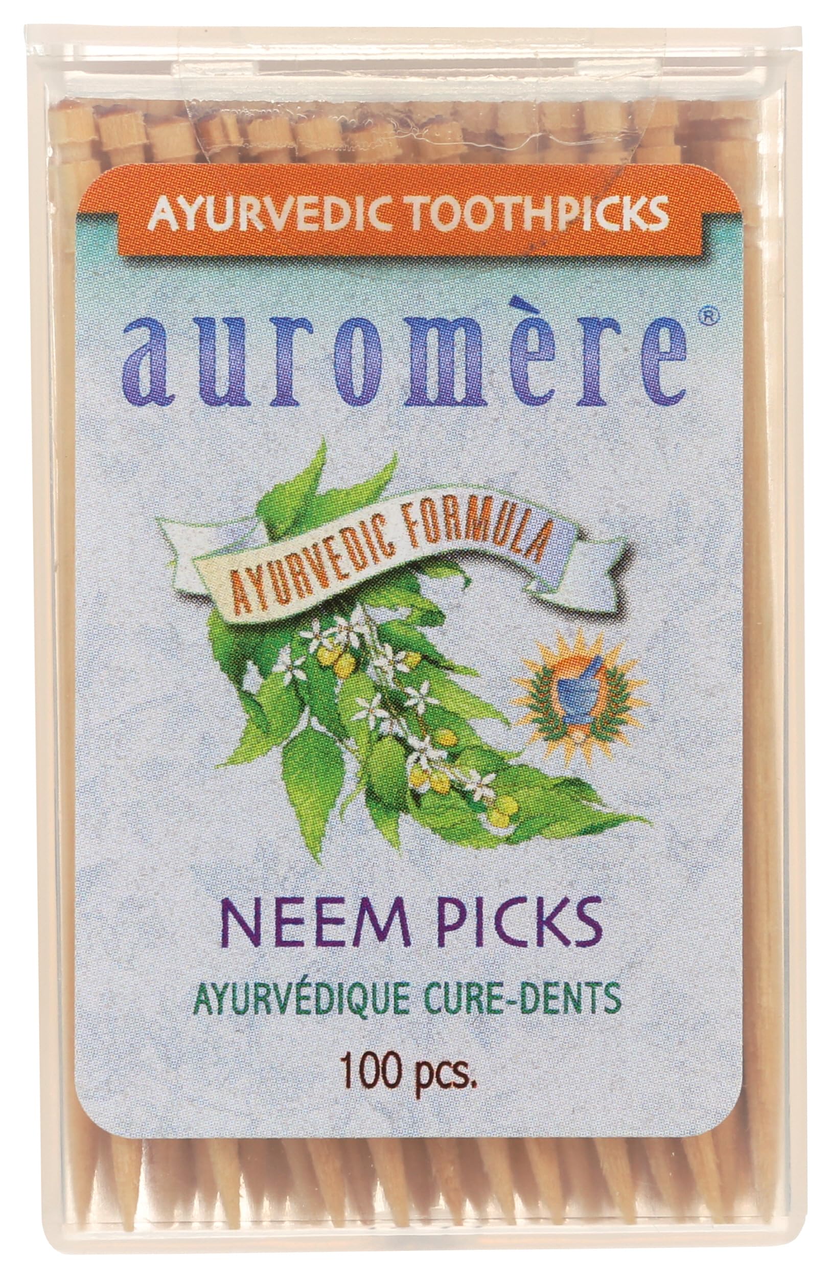 Foto 2 pulgar | Palillos Auromere Ayurvedic Neem 100 Ct - Venta Internacional.