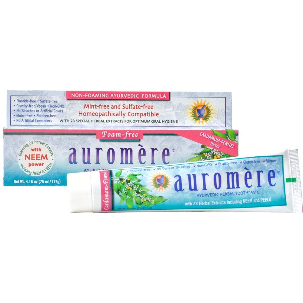 Foto 2 pulgar | Pasta De Dientes Auromere Ayurvedic Cardamomo Hinojo 125ml Vegan - Venta Internacional.