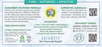Foto 3 | Pasta De Dientes Auromere Ayurvedic Herbal Mint Free 125 Ml, 1 Paquete - Venta Internacional.