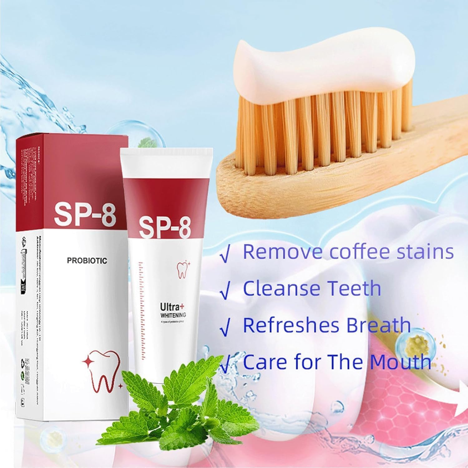 Foto 4 pulgar | Pasta de Dientes Wesun Super Probiotic SP-8 Ultra Whitening - Venta Internacional