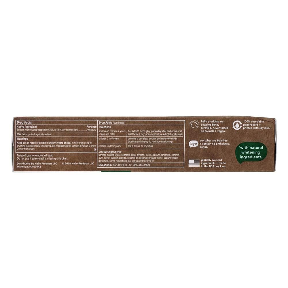 Foto 5 pulgar | Pasta De Dientes Hello Nat Hlthy Whtg 140 Ml, Vegana, Sin Colorantes - Venta Internacional.