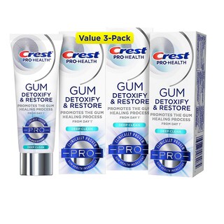 Foto 1 | Pasta De Dientes Crest Pro-health Gum Detoxify And Restore 105 Ml X 3 - Venta Internacional.