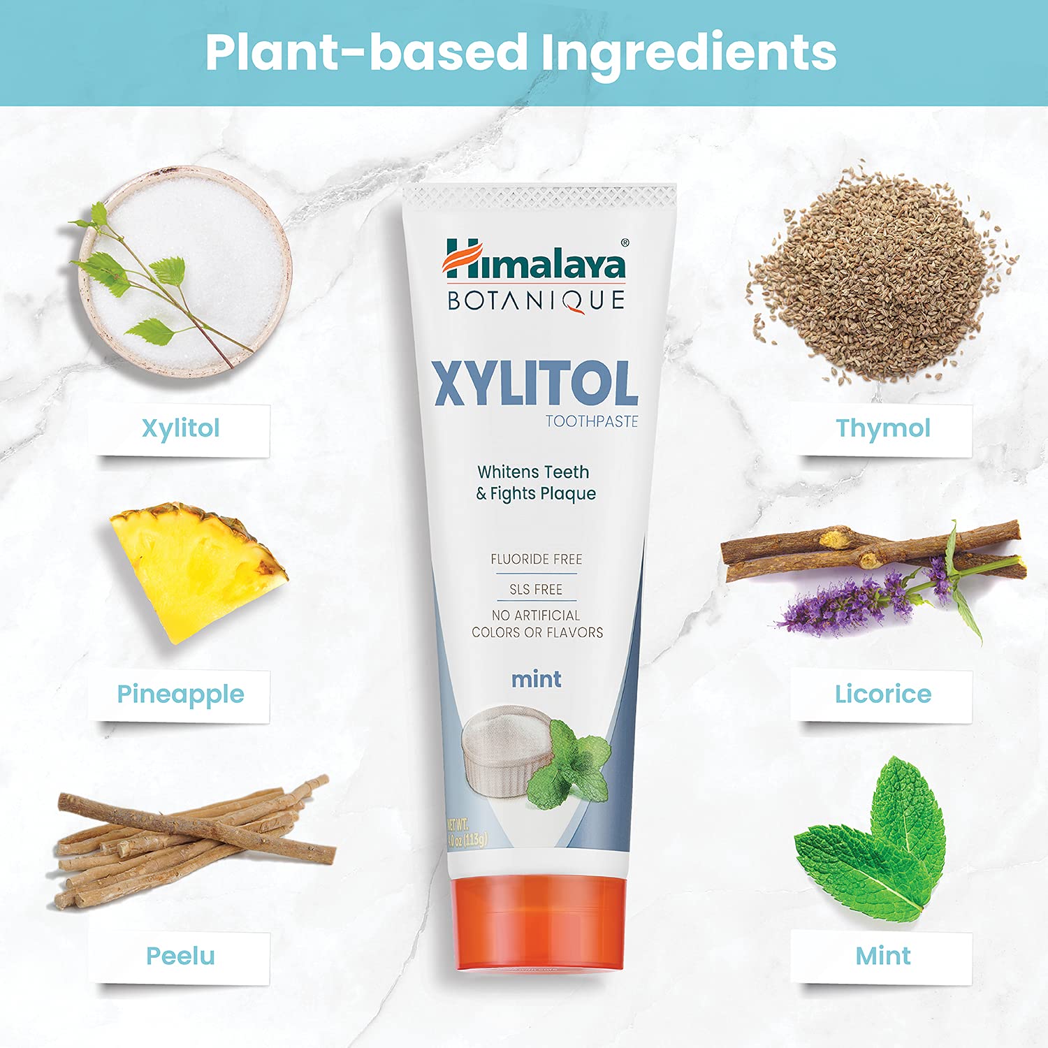 Foto 6 | Pasta De Dientes Himalaya Botanique, Blanqueadora, Antiplaca, 120 Ml, Paquete De 2 - Venta Internacional.