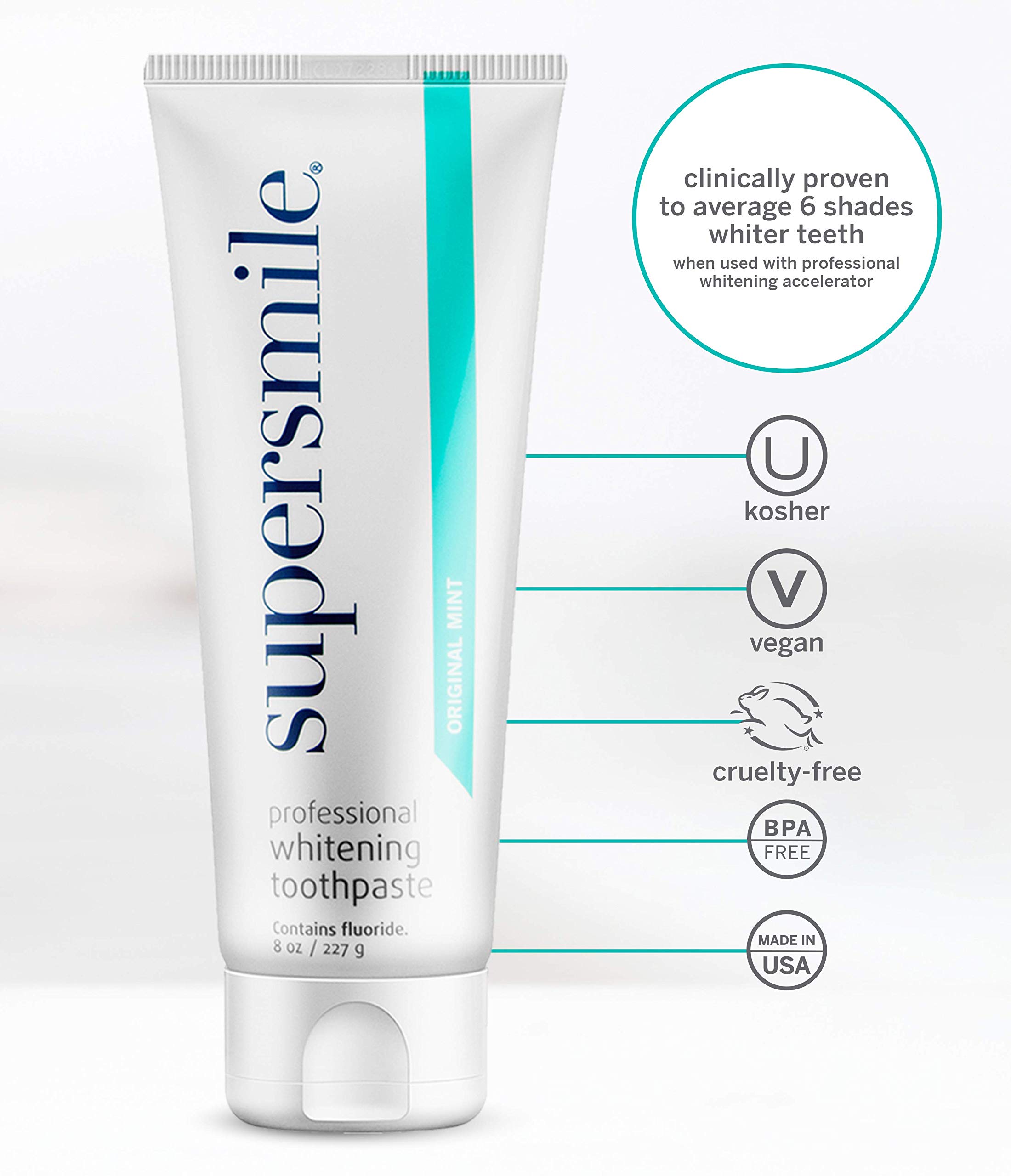 Foto 8 pulgar | Pasta De Dientes Supersmile Professional Para Blanquear Los Dientes, 240 Ml - Venta Internacional.