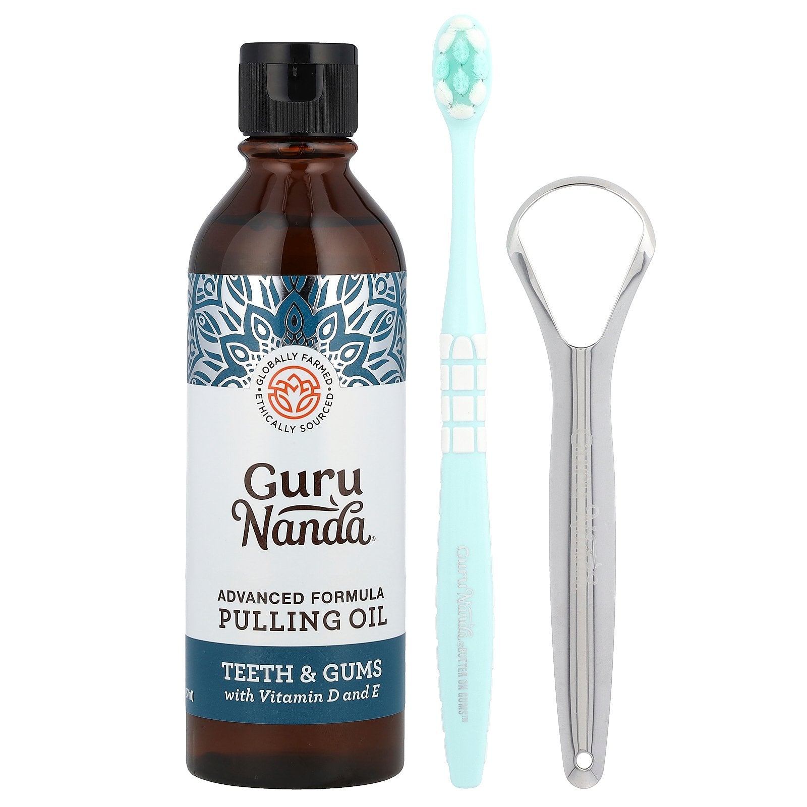 Foto 2 pulgar | Aceite para Dientes y Encías Gurunanda Advanced Formula 3 Piezas - Venta Internacional