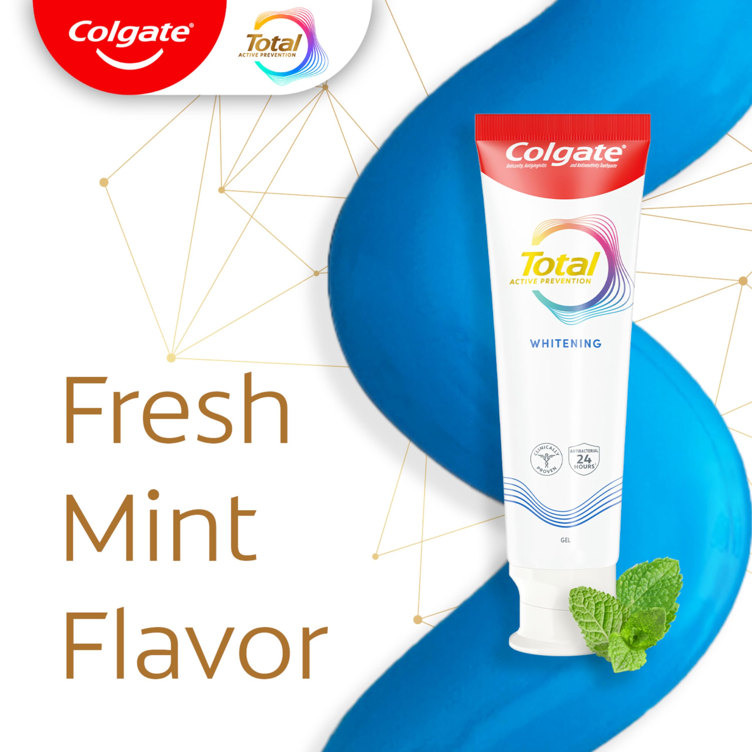 Foto 5 pulgar | Pasta de Dientes Colgate Total Active Prevention Whitening 144 g - Venta Internacional