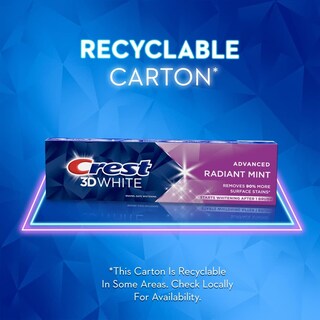 Foto 5 | Pasta De Dientes Crest 3d White Radiant Mint 112 Ml (paquete De 2) - Venta Internacional.