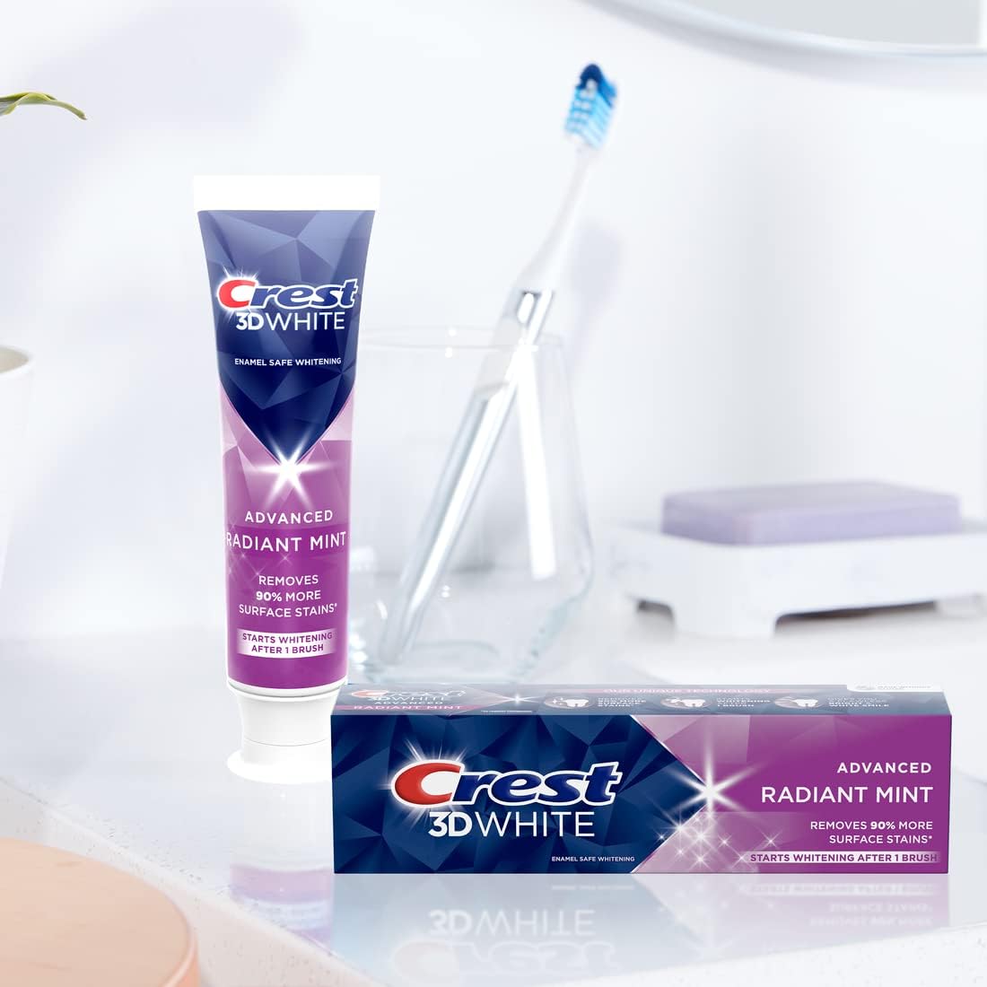 Foto 8 pulgar | Pasta De Dientes Crest 3d White Radiant Mint 112 Ml (paquete De 2) - Venta Internacional.