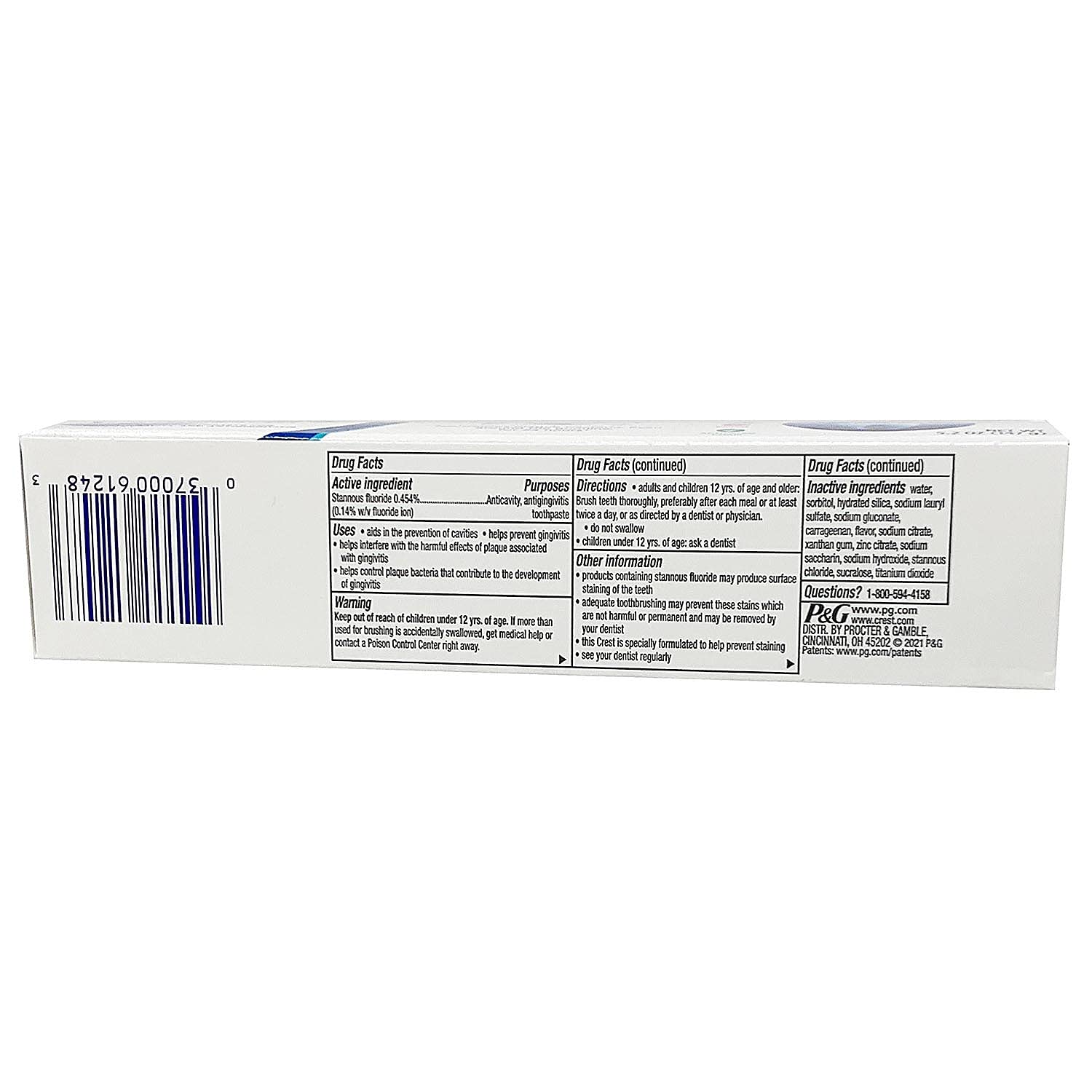 Foto 6 pulgar | Pasta De Dientes Crest Pro Health Ultra Gum Detoxify 150 Ml, Paquete De 4 - Venta Internacional.