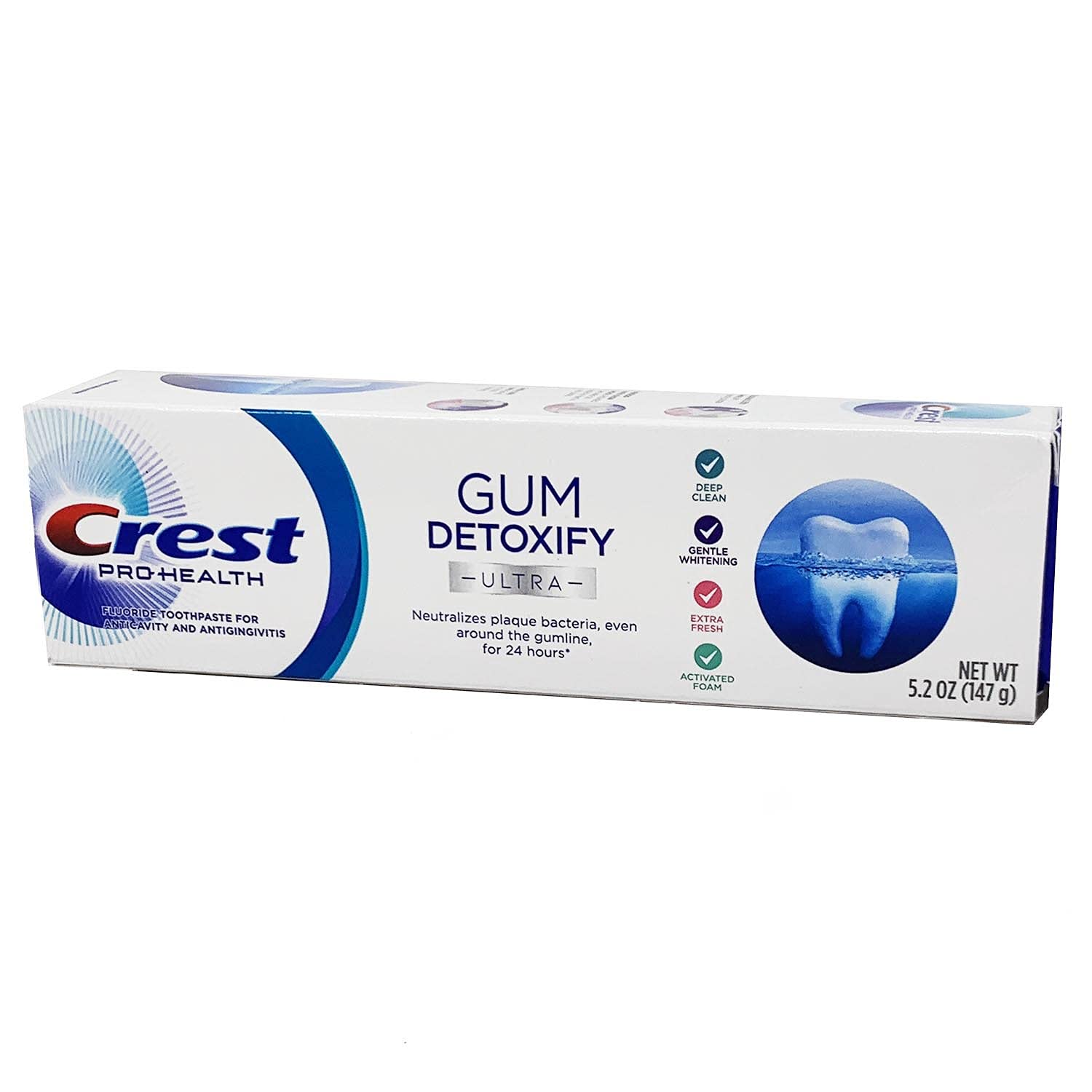 Foto 7 pulgar | Pasta De Dientes Crest Pro Health Ultra Gum Detoxify 150 Ml, Paquete De 4 - Venta Internacional.