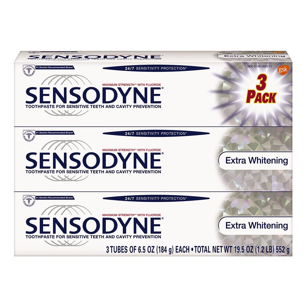 Pasta De Dientes Sensodyne 24/7 Sensitivity Protection Extra Whitening 190 Ml - Venta Internacional.