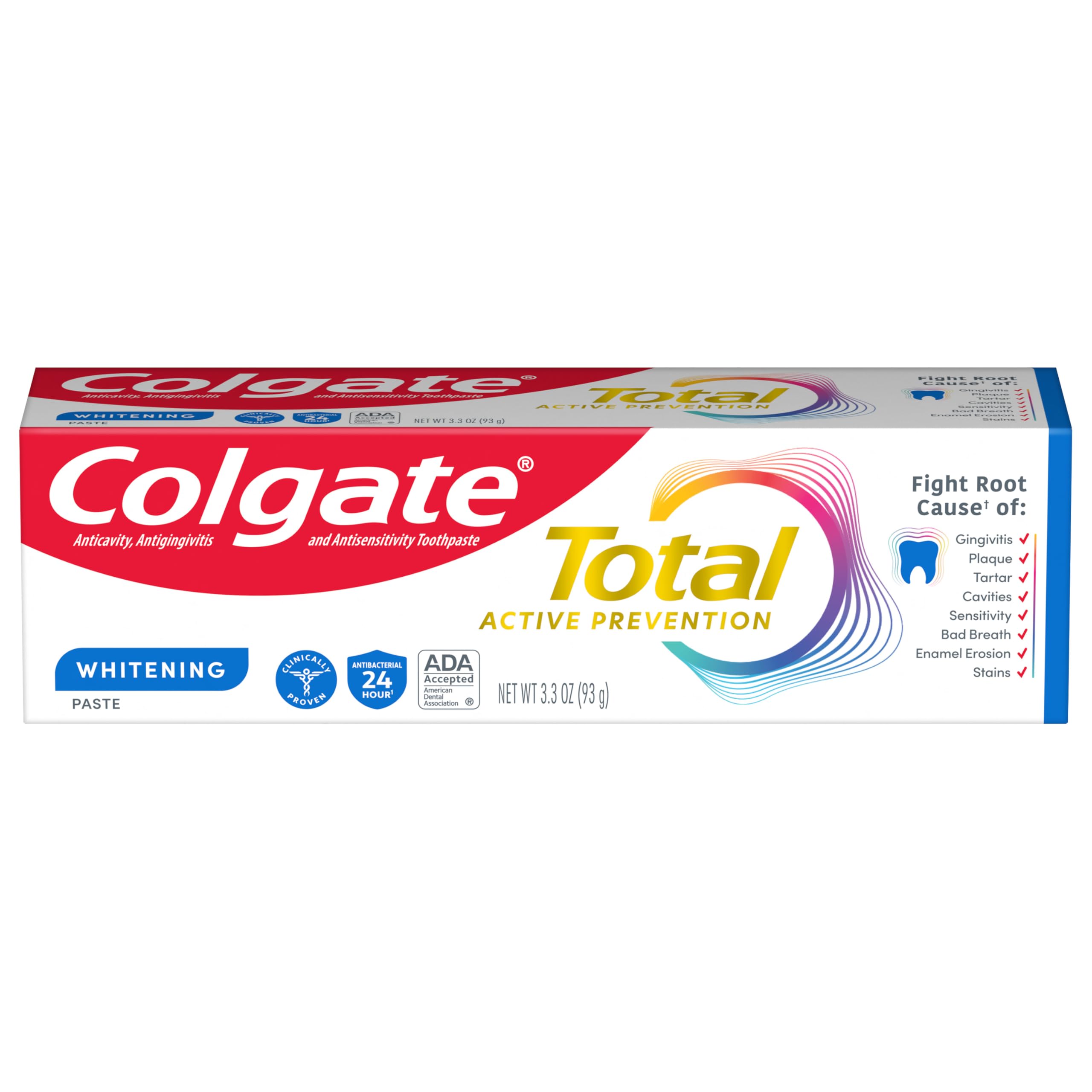 Pasta De Dientes Colgate Total Whitening 100 Ml  Paquete De 24 - Venta Internacional.