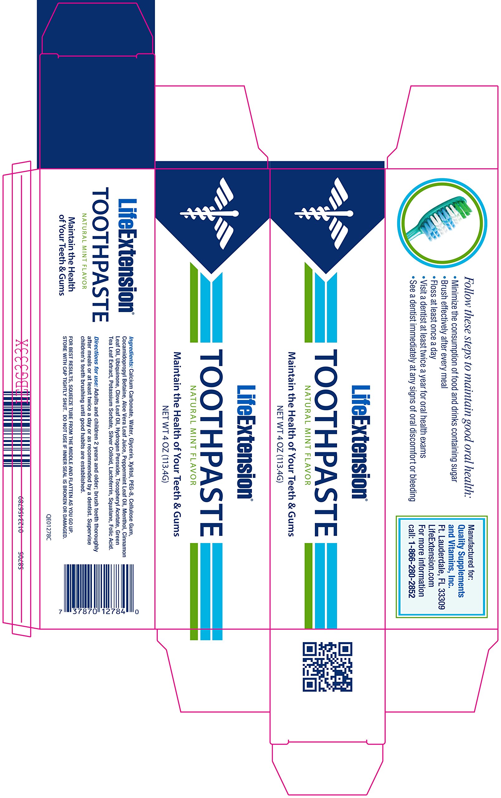 Foto 3 pulgar | Pasta de Dientes Life Extension 113.4 g- Venta Internacional