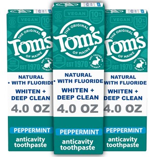Foto 1 | Pasta De Dientes Tom's Of Maine Whiten Plus Deep Clean 120 Ml X3 - Venta Internacional.