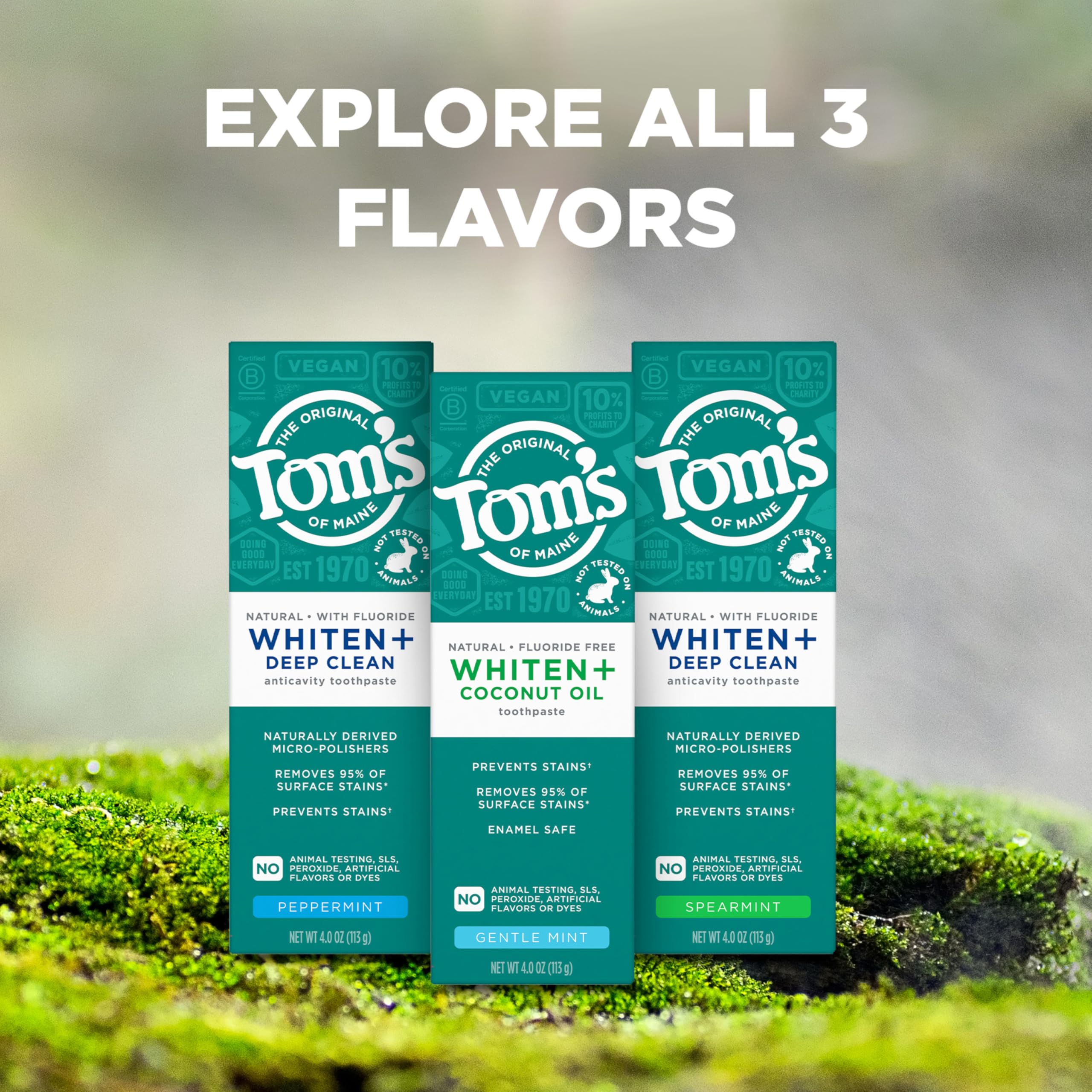 Foto 5 pulgar | Pasta De Dientes Tom's Of Maine Whiten Plus Deep Clean 120 Ml X3 - Venta Internacional.
