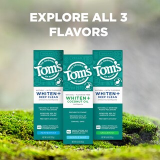 Foto 4 | Pasta De Dientes Tom's Of Maine Whiten Plus Deep Clean 120 Ml X3 - Venta Internacional.