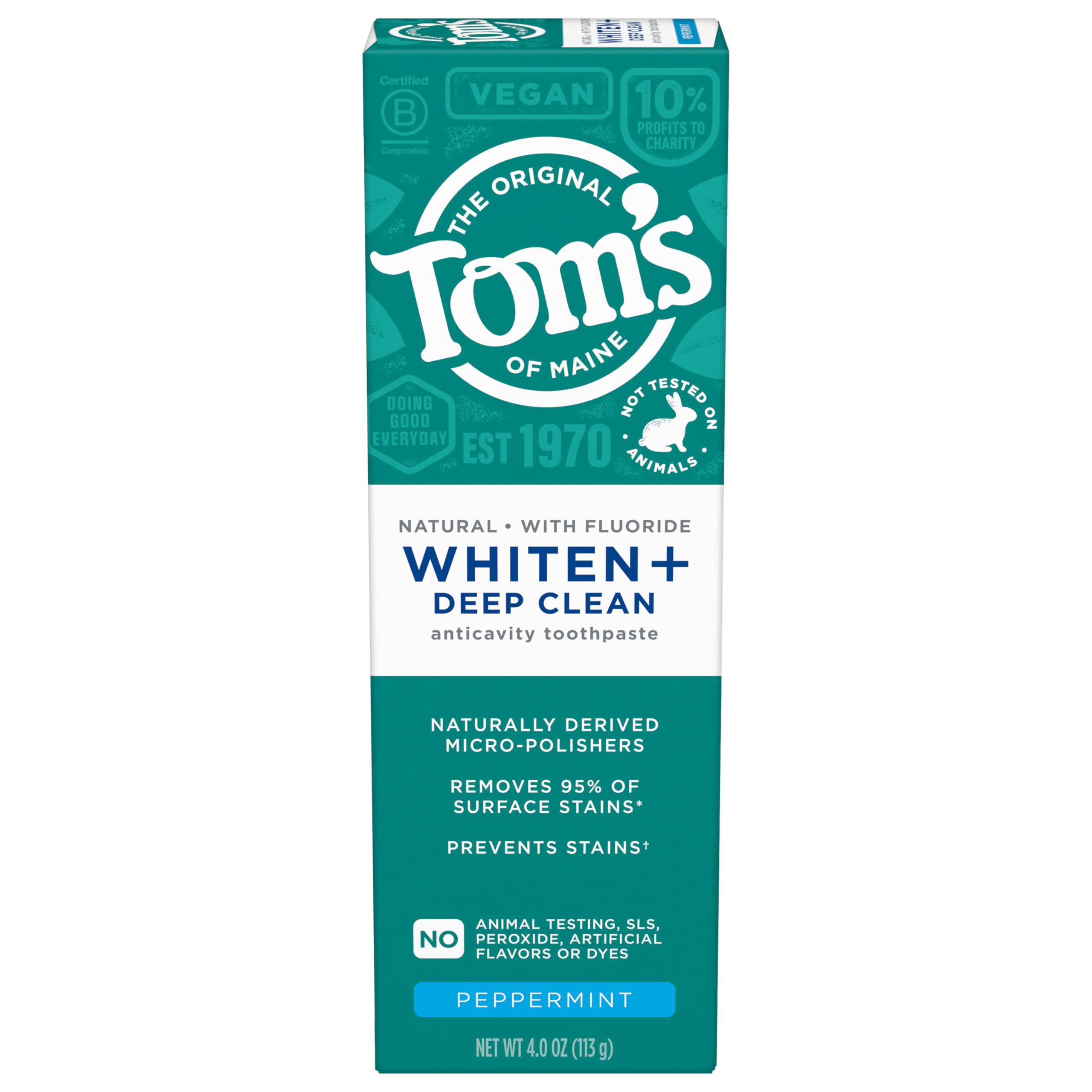 Foto 6 pulgar | Pasta De Dientes Tom's Of Maine Whiten Plus Deep Clean 120 Ml X3 - Venta Internacional.