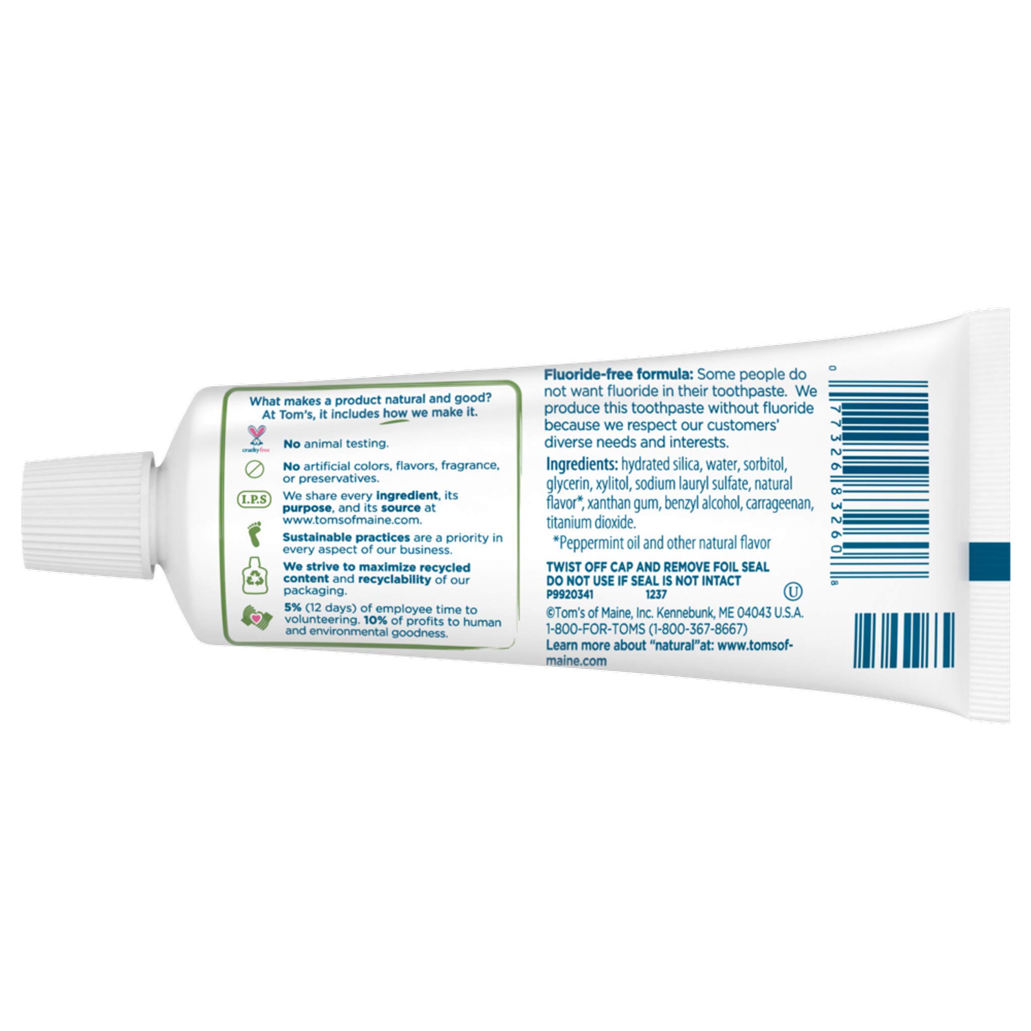 Foto 3 pulgar | Pasta De Dientes Tom's Of Maine Travel Size Fresh Mint 90 Ml - Venta Internacional.
