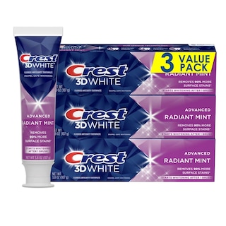 Foto 1 | Pasta de Dientes Crest 3d White Radiant Mint 110 Ml 3 Piezas - Venta Internacional