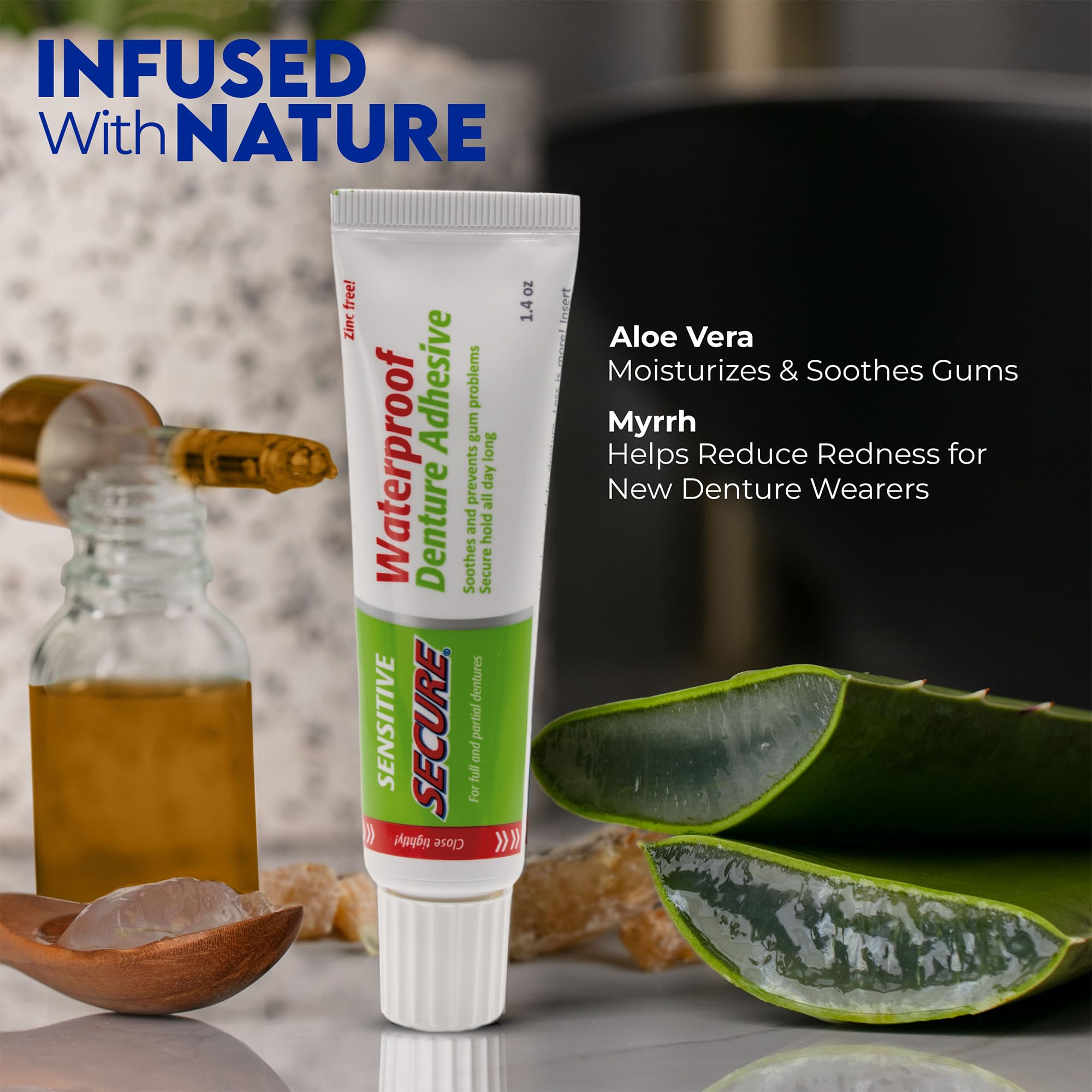 Foto 4 pulgar | Adhesivo Para Dentaduras, Seguro Y Sensible, Impermeable, 40 Ml - Venta Internacional.