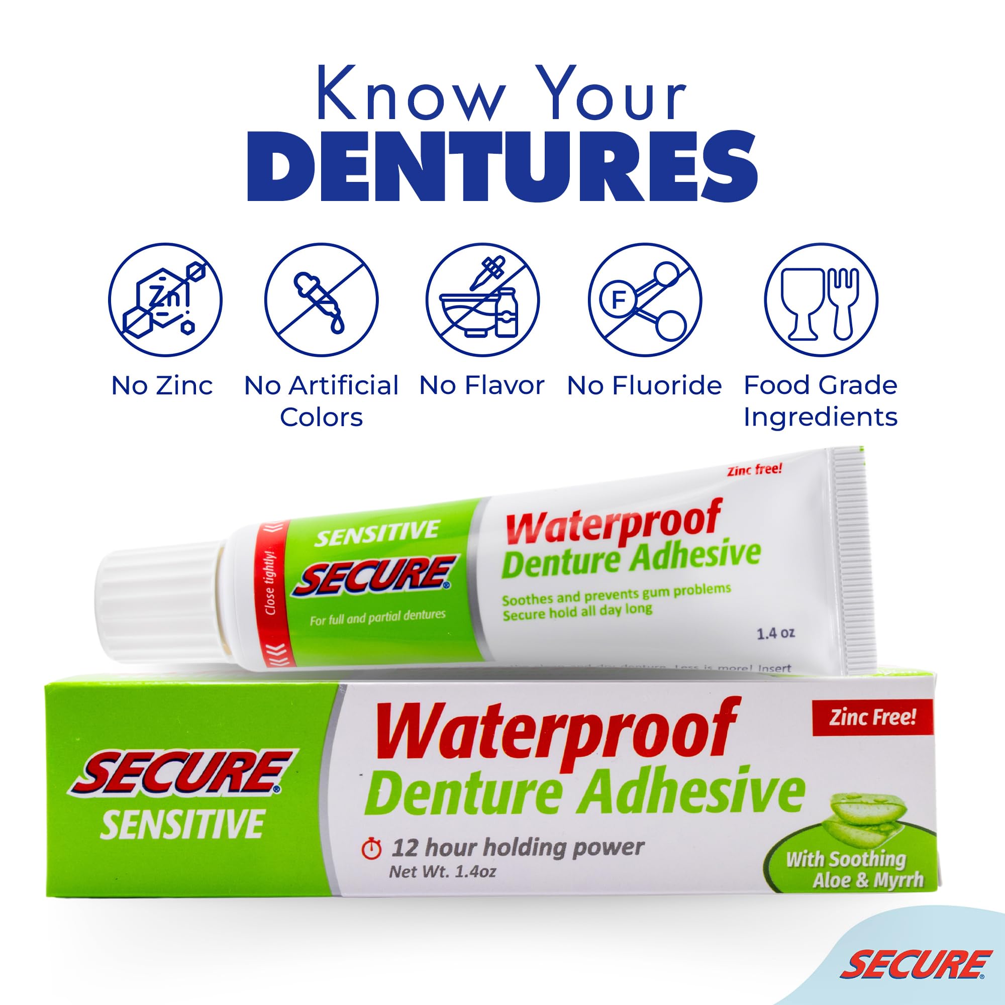 Foto 6 pulgar | Adhesivo Para Dentaduras, Seguro Y Sensible, Impermeable, 40 Ml - Venta Internacional.