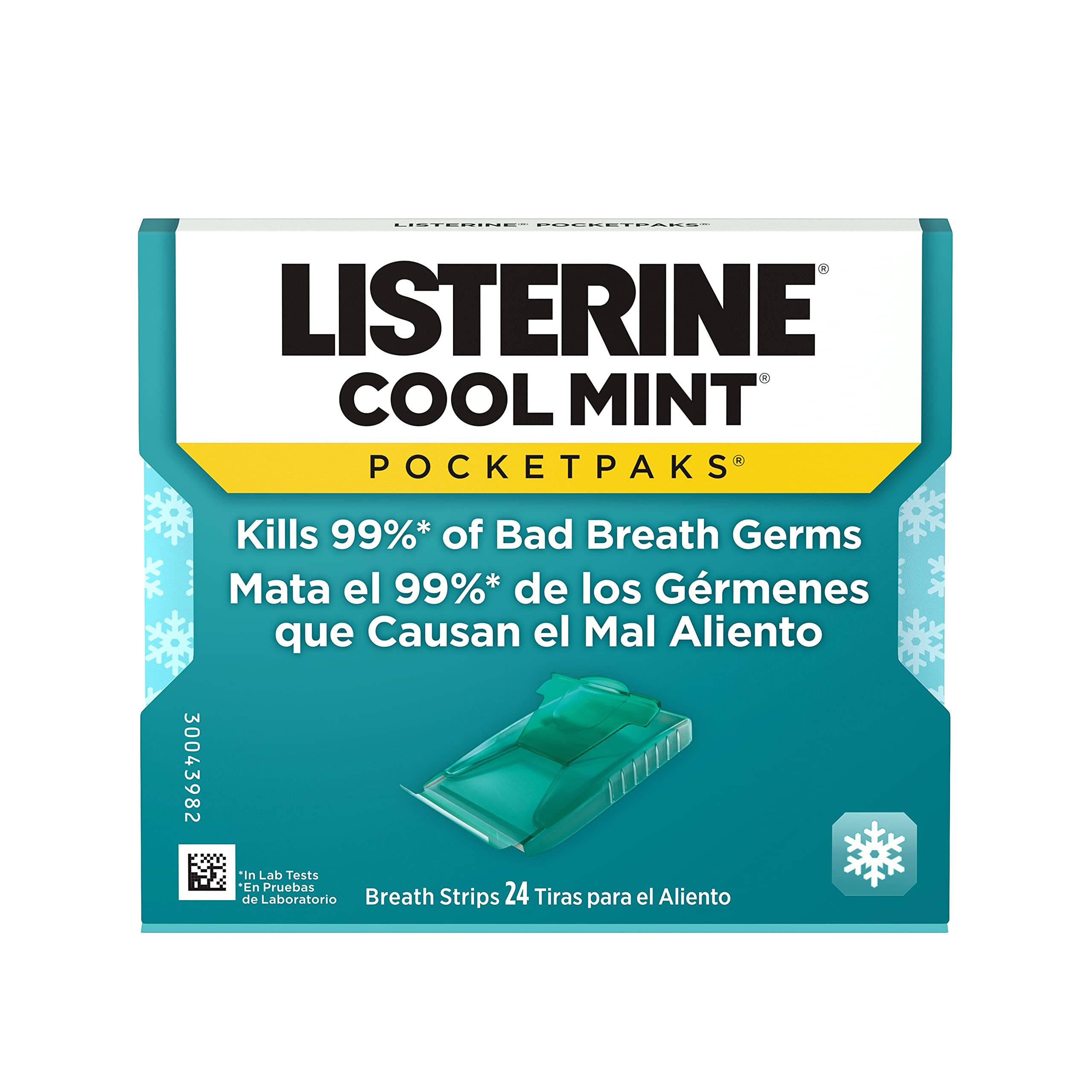 Foto 3 pulgar | Breath Strips Listerine Cool Mint Pocketpaks  24 Tiras (12 Unidades) - Venta Internacional.