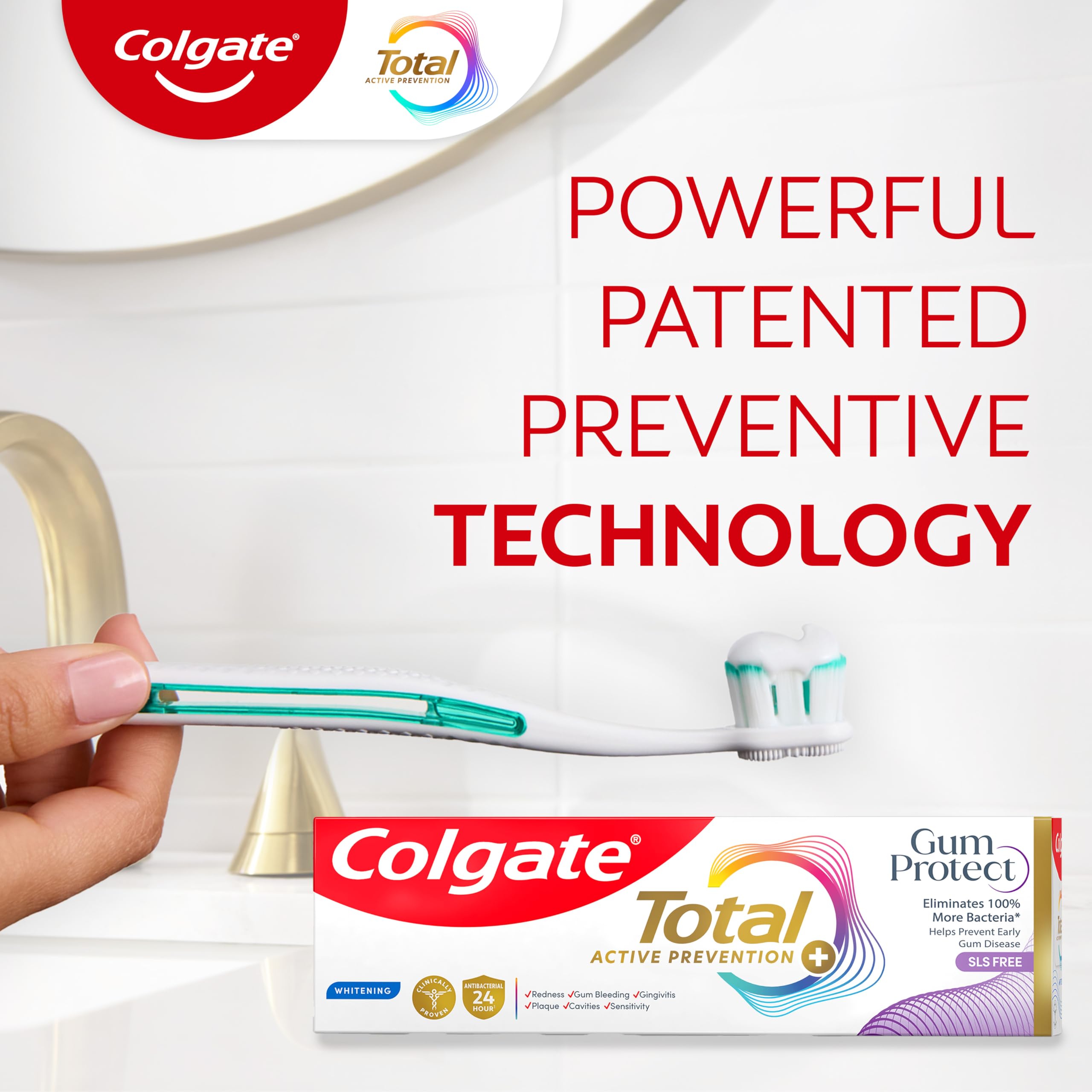 Foto 8 pulgar | Pasta De Dientes Colgate Total Active Prevention Gum Protect  90 Ml  Paquete De 3 - Venta Internacional.