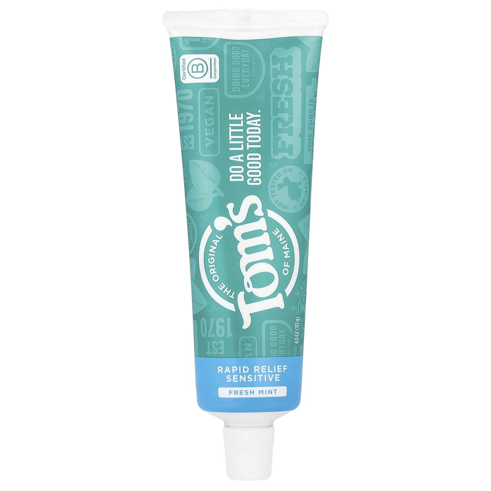 Pasta De Dientes Tom's Of Maine Natural Rapid Relief Sensitive 120 Ml - Venta Internacional.