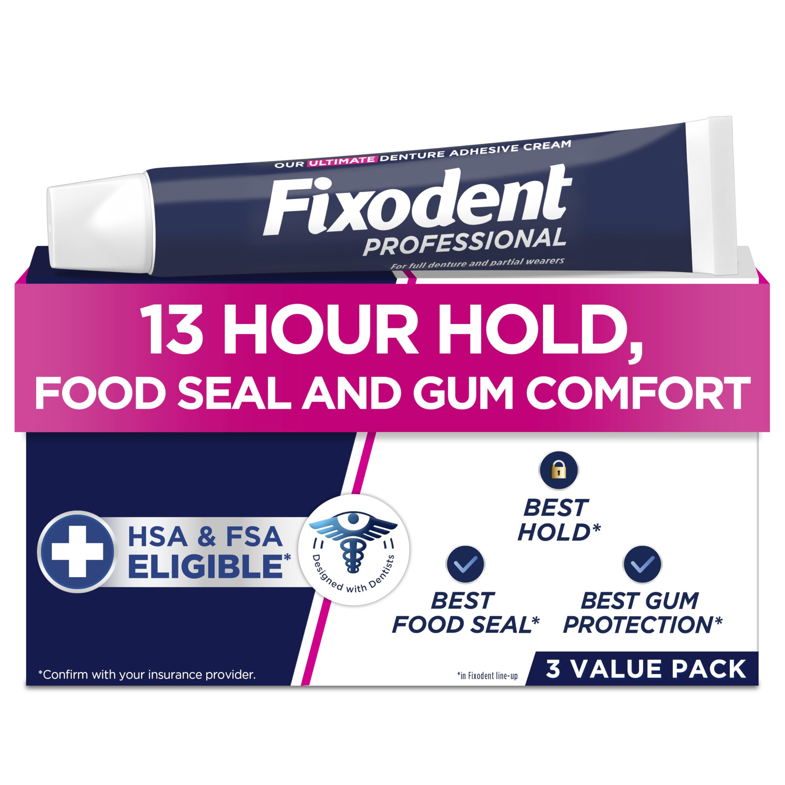 Crema Adhesiva Para Dentaduras Fixodent Professional Ultimate 53 Ml - Venta Internacional.