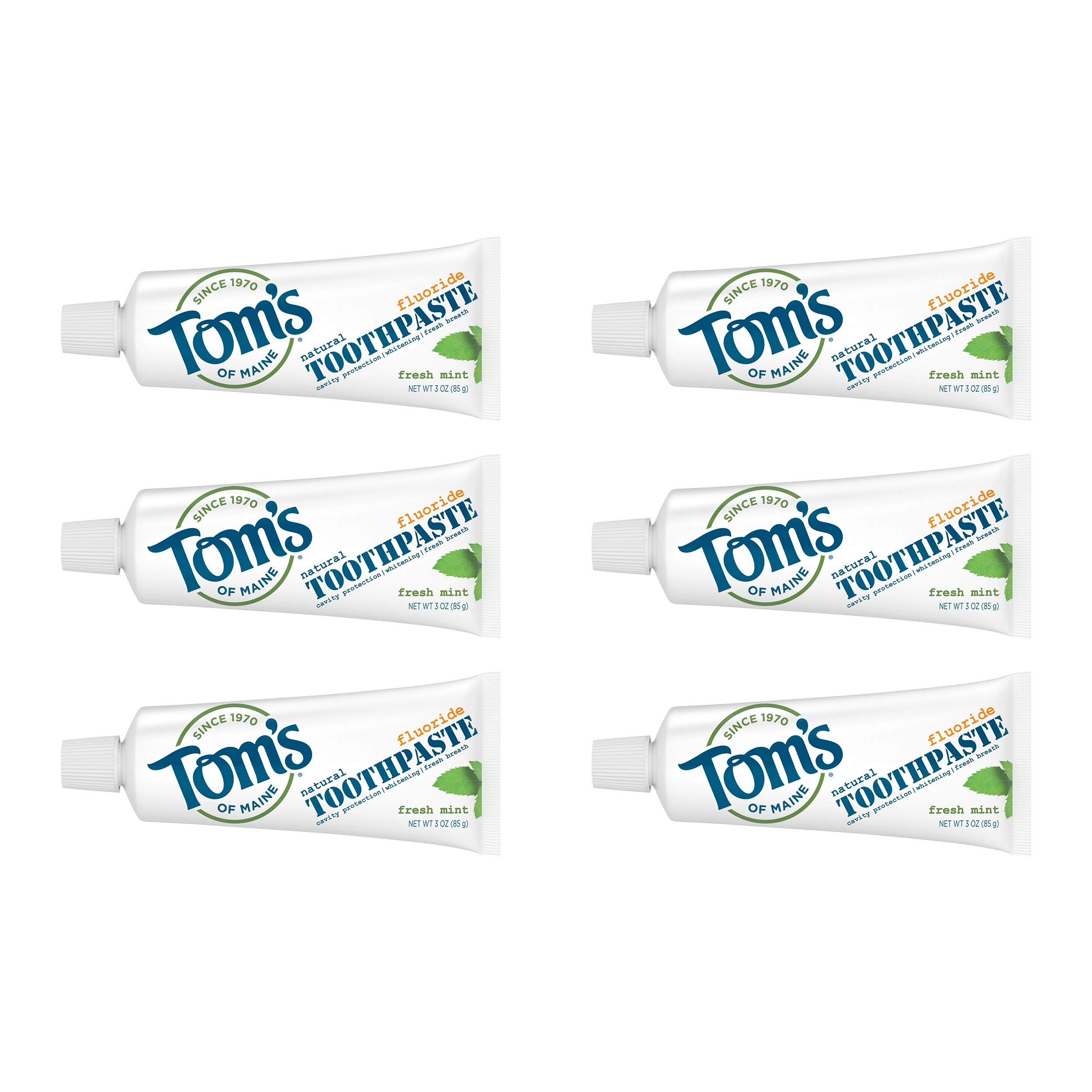 Foto 2 pulgar | Pasta De Dientes Tom's Of Maine Fresh Mint  90 Ml  Paquete De 6 Unidades  Tamaño Viaje - Venta Internacional