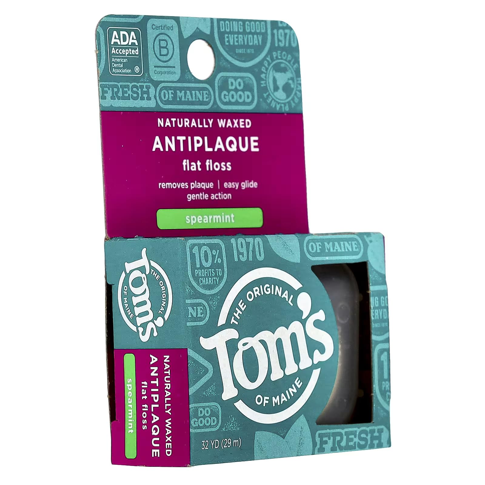 Foto 6 | Floss Tom's Of Maine  Antiplaca  Antiplaca  Menta Verde  29 M - Venta Internacional.