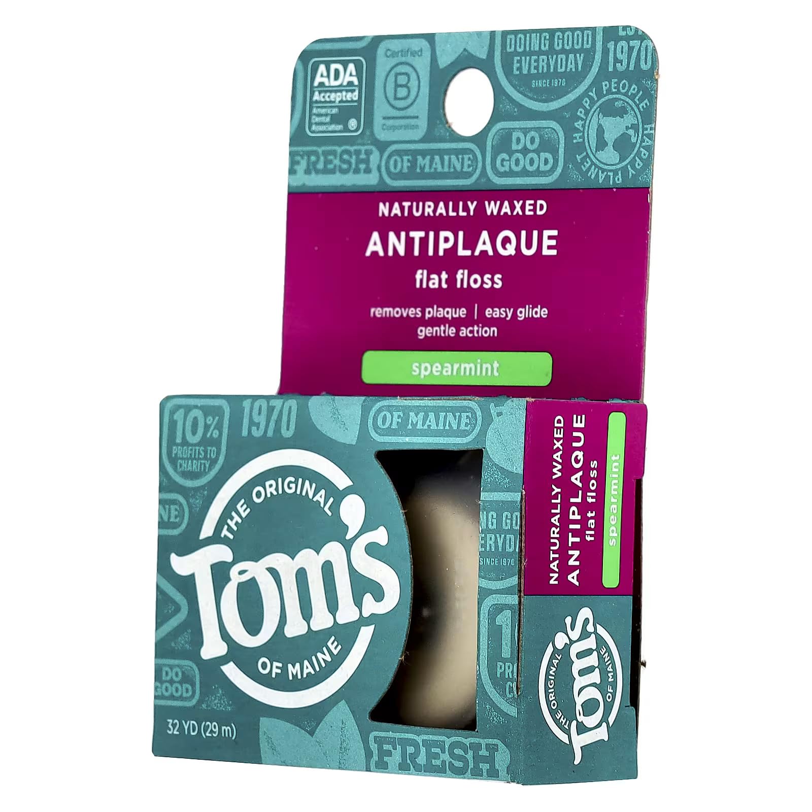 Foto 8 pulgar | Floss Tom's Of Maine  Antiplaca  Antiplaca  Menta Verde  29 M - Venta Internacional.
