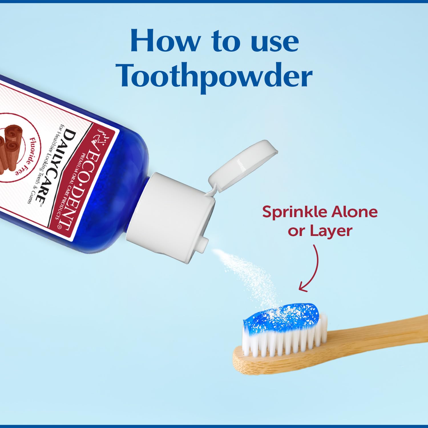 Foto 5 pulgar | Polvo De Dientes Eco-dent Dailycare Bicarbonato De Sodio Canela 60 Ml - Venta Internacional.