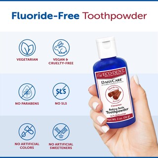 Foto 6 | Polvo De Dientes Eco-dent Dailycare Bicarbonato De Sodio Canela 60 Ml - Venta Internacional.