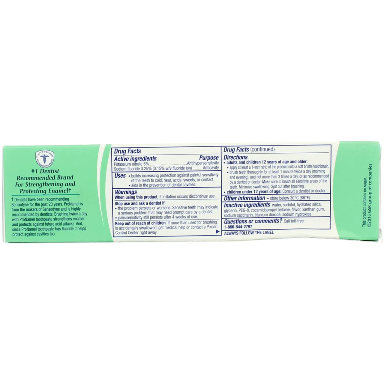 Foto 6 | Pasta De Dientes Sensodyne Pronamel 118ml - Venta Internacional.