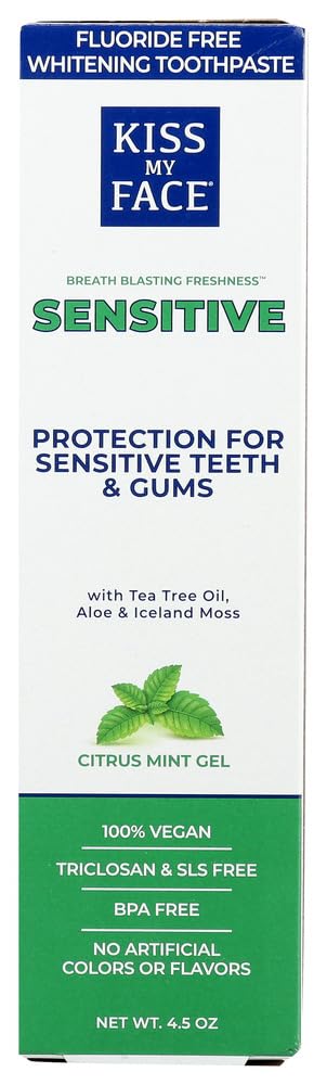 Foto 2 pulgar | Pasta De Dientes Kiss My Face Sensitive Whitening Citrus Mint 135 Ml - Venta Internacional.