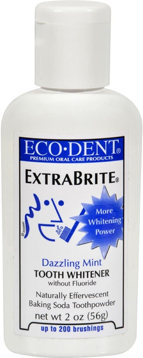 Polvo De Dientes Eco-dent Extrabrite Bicarbonato De Sodio Menta 60 Ml - Venta Internacional.