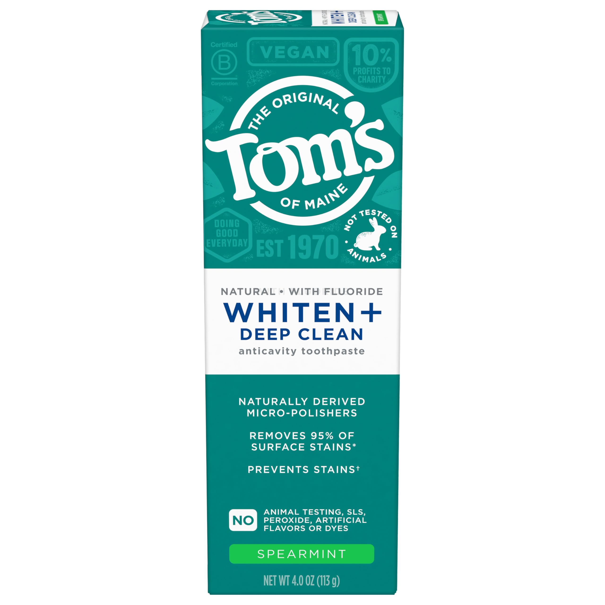 Foto 7 pulgar | Pasta De Dientes Tom's Of Maine Whiten Plus Deep Clean 120 Ml - Venta Internacional.