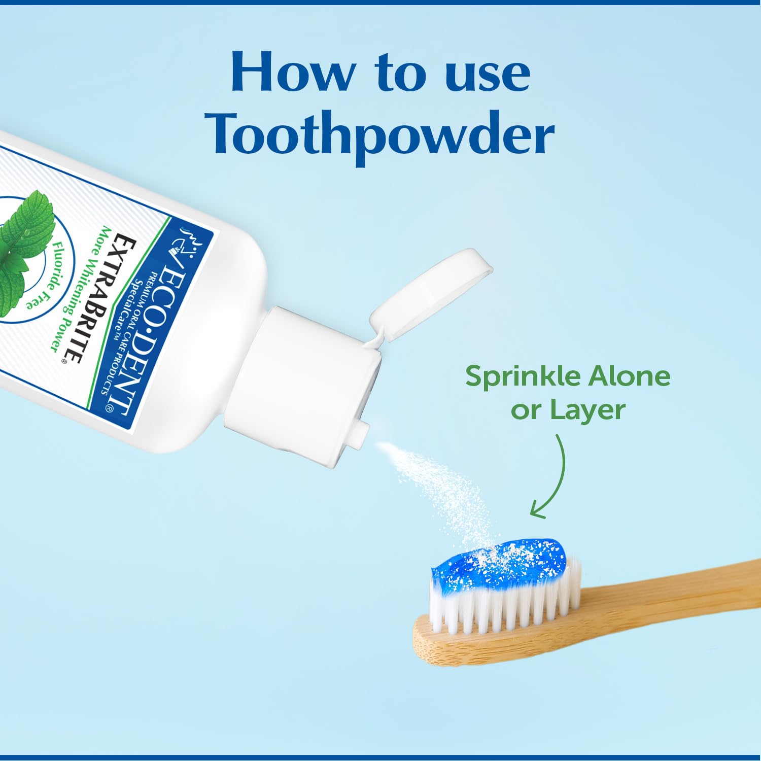 Foto 4 pulgar | Polvo De Dientes Eco-dent Extrabrite Con Bicarbonato De Sodio Y Menta  60 Ml  Paquete De 3 - Venta Internacional.