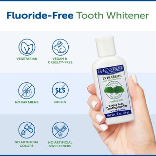 Foto 7 | Polvo De Dientes Eco-dent Extrabrite Con Bicarbonato De Sodio Y Menta 60 Ml Paquete De 3 - Venta Internacional.