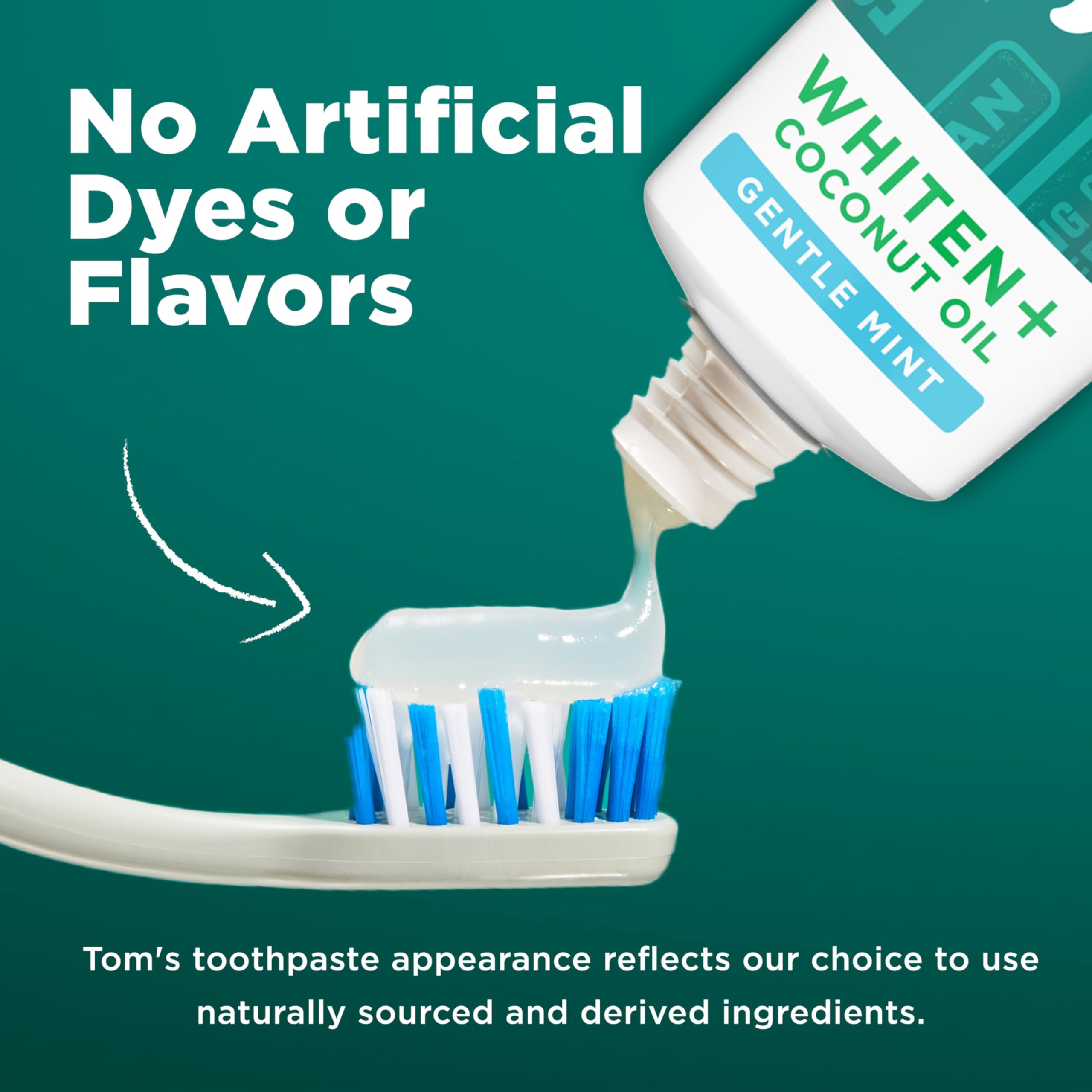 Foto 3 pulgar | Pasta De Dientes Tom's Of Maine Whiten Plus Coconut Oil 120 Ml - Venta Internacional.