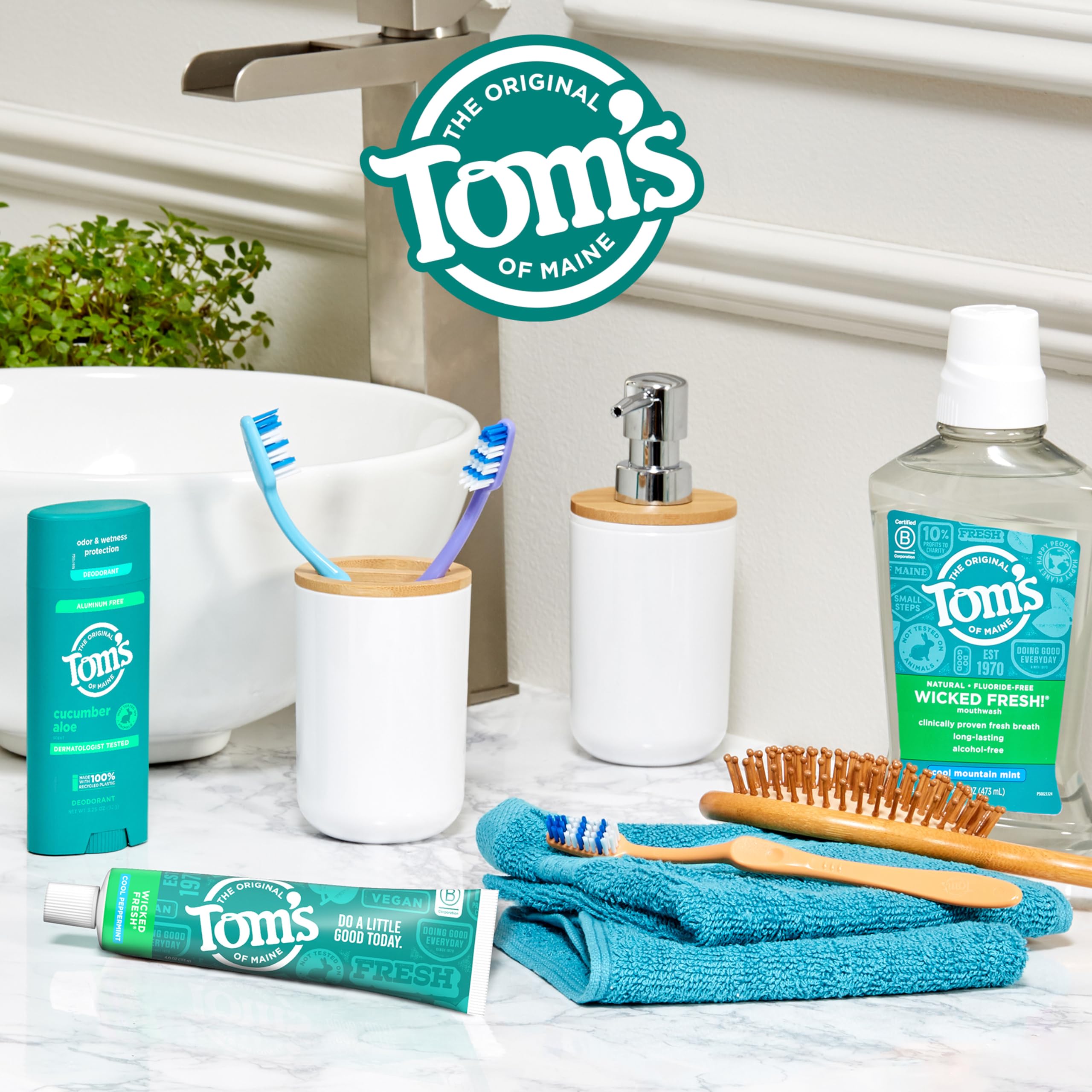 Foto 8 pulgar | Pasta De Dientes Tom's Of Maine Wicked Fresh! Cool Peppermint  Paquete De 3  120 Ml - Venta Internacional.