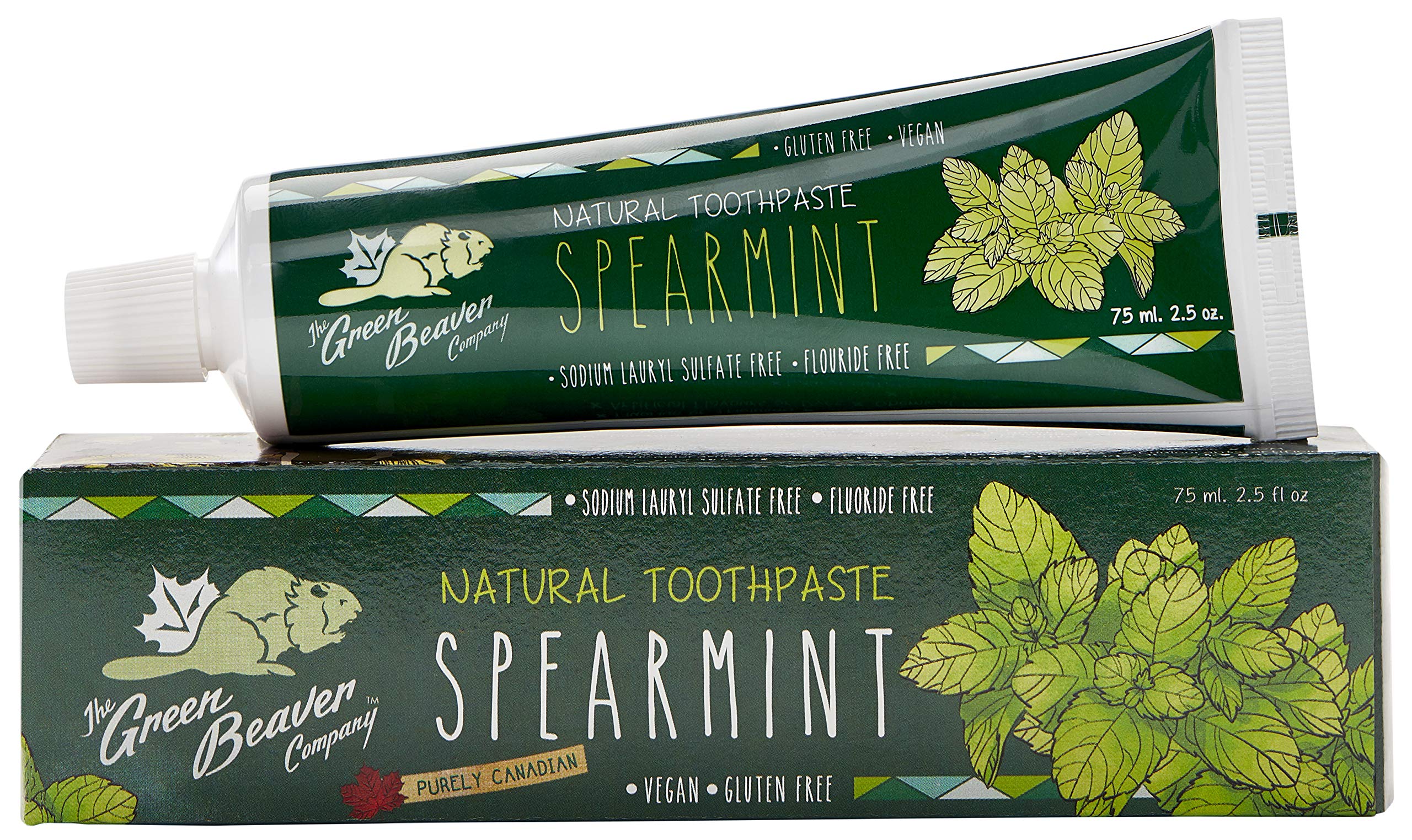 Pasta De Dientes Green Beaver Spearmint 75ml Organic Canada - Venta Internacional. $495